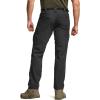 CQR Men’s Quick Dry Tactical Pants, Water Resistant Outdoor Pants, Lightweight Stretch Cargo Work Hiking Pants(Rocky Cargo W/Belt Black)