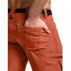 CQR Men’s Quick Dry Tactical Pants, Water Resistant Outdoor Pants, Lightweight Stretch Cargo Work Hiking Pants(Rocky Cargo W/Belt Burnt Orange)
