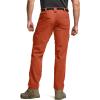 CQR Men’s Quick Dry Tactical Pants, Water Resistant Outdoor Pants, Lightweight Stretch Cargo Work Hiking Pants(Rocky Cargo W/Belt Burnt Orange)