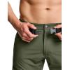 CQR Men’s Quick Dry Tactical Pants, Water Resistant Outdoor Pants, Lightweight Stretch Cargo Work Hiking Pants(Rocky Cargo W/Belt Fuscous Green)