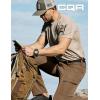 CQR Men’s Quick Dry Tactical Pants, Water Resistant Outdoor Pants, Lightweight Stretch Cargo Work Hiking Pants(Rocky Cargo W/Belt Hazelnut)