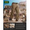 CQR Men’s Quick Dry Tactical Pants, Water Resistant Outdoor Pants, Lightweight Stretch Cargo Work Hiking Pants(Rocky Cargo W/Belt Hazelnut)