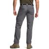 CQR Men’s Quick Dry Tactical Pants, Water Resistant Outdoor Pants, Lightweight Stretch Cargo Work Hiking Pants(Rocky Cargo W/Belt Jet Grey)
