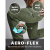 CQR Men’s Quick Dry Tactical Pants, Water Resistant Outdoor Pants, Lightweight Stretch Cargo Work Hiking Pants(Rocky Cargo W/Belt Lichen)