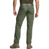 CQR Men’s Quick Dry Tactical Pants, Water Resistant Outdoor Pants, Lightweight Stretch Cargo Work Hiking Pants(Rocky Cargo W/Belt Lichen)