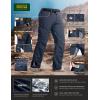 CQR Men’s Quick Dry Tactical Pants, Water Resistant Outdoor Pants, Lightweight Stretch Cargo Work Hiking Pants(Rocky Cargo W/Belt Police Navy)