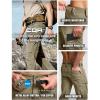 CQR Men’s Quick Dry Tactical Pants, Water Resistant Outdoor Pants, Lightweight Stretch Cargo Work Hiking Pants(Rocky Cargo W/Belt Tan)