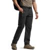 CQR Men’s Quick Dry Tactical Pants, Water Resistant Outdoor Pants, Lightweight Stretch Cargo Work Hiking Pants(Runyon Cargo Pants Black)