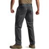 CQR Men’s Quick Dry Tactical Pants, Water Resistant Outdoor Pants, Lightweight Stretch Cargo Work Hiking Pants(Runyon Cargo Pants Charcoal)