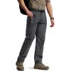 CQR Men’s Quick Dry Tactical Pants, Water Resistant Outdoor Pants, Lightweight Stretch Cargo Work Hiking Pants(Runyon Cargo Pants Charcoal)