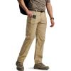 CQR Men’s Quick Dry Tactical Pants, Water Resistant Outdoor Pants, Lightweight Stretch Cargo Work Hiking Pants(Runyon Cargo Pants Dune Khaki)