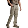 CQR Men’s Quick Dry Tactical Pants, Water Resistant Outdoor Pants, Lightweight Stretch Cargo Work Hiking Pants(Runyon Cargo Pants Sandstorm)