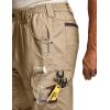 CQR Men’s Quick Dry Work Pants, Water Resistant Outdoor Tactical Pants, Lightweight Stretch Cargo Hiking Pants(Dura Flex Pants Alamo Khaki)
