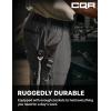 CQR Men’s Quick Dry Work Pants, Water Resistant Outdoor Tactical Pants, Lightweight Stretch Cargo Hiking Pants(Dura Flex Pants Charcoal)