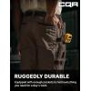 CQR Men’s Quick Dry Work Pants, Water Resistant Outdoor Tactical Pants, Lightweight Stretch Cargo Hiking Pants(Dura Flex Pants Dark Brown)