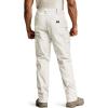 CQR Men’s Quick Dry Work Pants, Water Resistant Outdoor Tactical Pants, Lightweight Stretch Cargo Hiking Pants(Dura Flex Pants Frosted White)