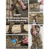 CQR Men’s Quick Dry Work Pants, Water Resistant Outdoor Tactical Pants, Lightweight Stretch Cargo Hiking Pants(Dura Flex Utility Camo)