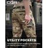 CQR Men’s Quick Dry Work Pants, Water Resistant Outdoor Tactical Pants, Lightweight Stretch Cargo Hiking Pants(Dura Flex Utility Camo)