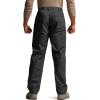 CQR Men’s Quick Dry Work Pants, Water Resistant Outdoor Tactical Pants, Lightweight Stretch Cargo Hiking Pants(Duratex Pants Black)
