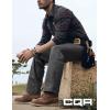 CQR Men’s Quick Dry Work Pants, Water Resistant Outdoor Tactical Pants, Lightweight Stretch Cargo Hiking Pants(Duratex Pants Charcoal)