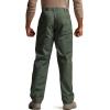 CQR Men’s Quick Dry Work Pants, Water Resistant Outdoor Tactical Pants, Lightweight Stretch Cargo Hiking Pants(Duratex Pants Green Kelp)