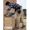 CQR Men’s Quick Dry Work Pants, Water Resistant Outdoor Tactical Pants, Lightweight Stretch Cargo Hiking Pants(Duratex Pants Khaki)