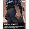 CQR Men’s Quick Dry Work Pants, Water Resistant Outdoor Tactical Pants, Lightweight Stretch Cargo Hiking Pants(Duratex Pants Police Navy)