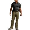 CQR Men’s Quick Dry Work Pants, Water Resistant Outdoor Tactical Pants, Lightweight Stretch Cargo Hiking Pants(Duratex Pants Soil Green)