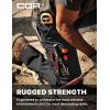 CQR Men’s Quick Dry Work Pants, Water Resistant Outdoor Tactical Pants, Lightweight Stretch Cargo Hiking Pants(Frontline Black)