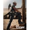 CQR Men’s Quick Dry Work Pants, Water Resistant Outdoor Tactical Pants, Lightweight Stretch Cargo Hiking Pants(Frontline Black)