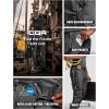 CQR Men’s Quick Dry Work Pants, Water Resistant Outdoor Tactical Pants, Lightweight Stretch Cargo Hiking Pants(Frontline Charcoal)