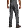 CQR Men’s Quick Dry Work Pants, Water Resistant Outdoor Tactical Pants, Lightweight Stretch Cargo Hiking Pants(Frontline Charcoal)