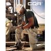 CQR Men’s Quick Dry Work Pants, Water Resistant Outdoor Tactical Pants, Lightweight Stretch Cargo Hiking Pants(Frontline Khaki)