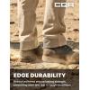 CQR Men’s Quick Dry Work Pants, Water Resistant Outdoor Tactical Pants, Lightweight Stretch Cargo Hiking Pants(Frontline Khaki)