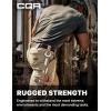 CQR Men’s Quick Dry Work Pants, Water Resistant Outdoor Tactical Pants, Lightweight Stretch Cargo Hiking Pants(Frontline Khaki)