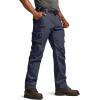 CQR Men’s Quick Dry Work Pants, Water Resistant Outdoor Tactical Pants, Lightweight Stretch Cargo Hiking Pants(Frontline Police Navy)