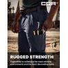 CQR Men’s Quick Dry Work Pants, Water Resistant Outdoor Tactical Pants, Lightweight Stretch Cargo Hiking Pants(Frontline Police Navy)