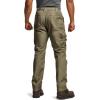 CQR Men’s Quick Dry Work Pants, Water Resistant Outdoor Tactical Pants, Lightweight Stretch Cargo Hiking Pants(Frontline Soil Green)