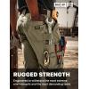 CQR Men’s Quick Dry Work Pants, Water Resistant Outdoor Tactical Pants, Lightweight Stretch Cargo Hiking Pants(Frontline Soil Green)