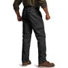 CQR Men’s Quick Dry Work Pants, Water Resistant Outdoor Tactical Pants, Lightweight Stretch Cargo Hiking Pants(Lumber Black)