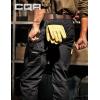 CQR Men’s Quick Dry Work Pants, Water Resistant Outdoor Tactical Pants, Lightweight Stretch Cargo Hiking Pants(Lumber Black)