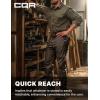 CQR Men’s Quick Dry Work Pants, Water Resistant Outdoor Tactical Pants, Lightweight Stretch Cargo Hiking Pants(Lumber Dark Brown)
