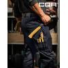 CQR Men’s Quick Dry Work Pants, Water Resistant Outdoor Tactical Pants, Lightweight Stretch Cargo Hiking Pants(Lumber Operator Navy)