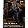 CQR Men’s Quick Dry Work Pants, Water Resistant Outdoor Tactical Pants, Lightweight Stretch Cargo Hiking Pants(Lumber Operator Navy)