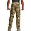CQR Men’s Quick Dry Work Pants, Water Resistant Outdoor Tactical Pants, Lightweight Stretch Cargo Hiking Pants(Print Work Pants Utility Camo)
