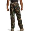 CQR Men’s Quick Dry Work Pants, Water Resistant Outdoor Tactical Pants, Lightweight Stretch Cargo Hiking Pants(Print Work Pants Woodland Olive)
