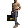 CQR Men’s Quick Dry Work Pants, Water Resistant Outdoor Tactical Pants, Lightweight Stretch Cargo Hiking Pants(Work Pants Charcoal)