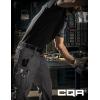 CQR Men’s Quick Dry Work Pants, Water Resistant Outdoor Tactical Pants, Lightweight Stretch Cargo Hiking Pants(Work Pants Charcoal)