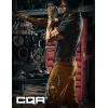 CQR Men’s Quick Dry Work Pants, Water Resistant Outdoor Tactical Pants, Lightweight Stretch Cargo Hiking Pants(Work Pants Copper Brown)