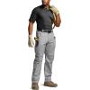 CQR Men’s Quick Dry Work Pants, Water Resistant Outdoor Tactical Pants, Lightweight Stretch Cargo Hiking Pants(Work Pants Stone)